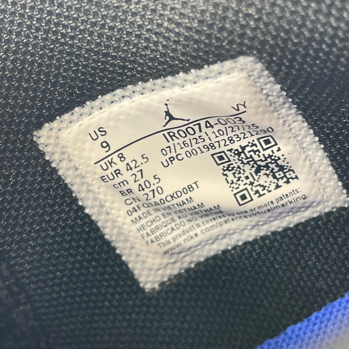 スニーカー JORDAN TATUM 4 LEA PF 27cm (US9 UK8 1/2 EU44) ブラック