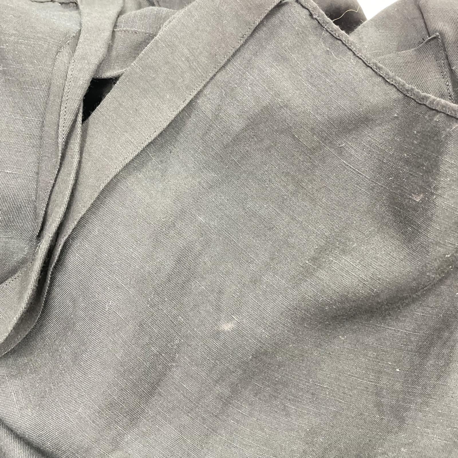 長袖シャツ RAYON/LINEN OVERSIZED DOWN PAT SHIRT S ブラック