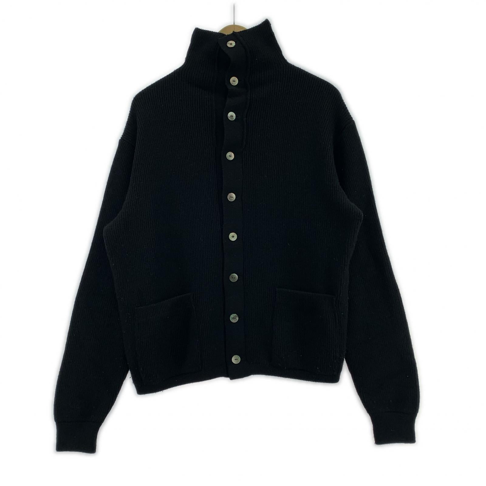 ニット T.T Taiga Takahashi Lot.521 Turtleneck Cardigan CHARCOAL 黒 (38) 38 ブラック
