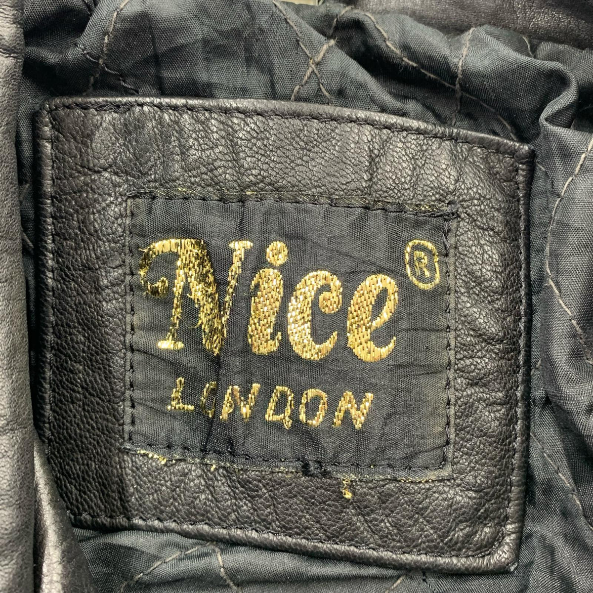 ジャケット NICE LONDON ダブルライダースジャケット ブラック