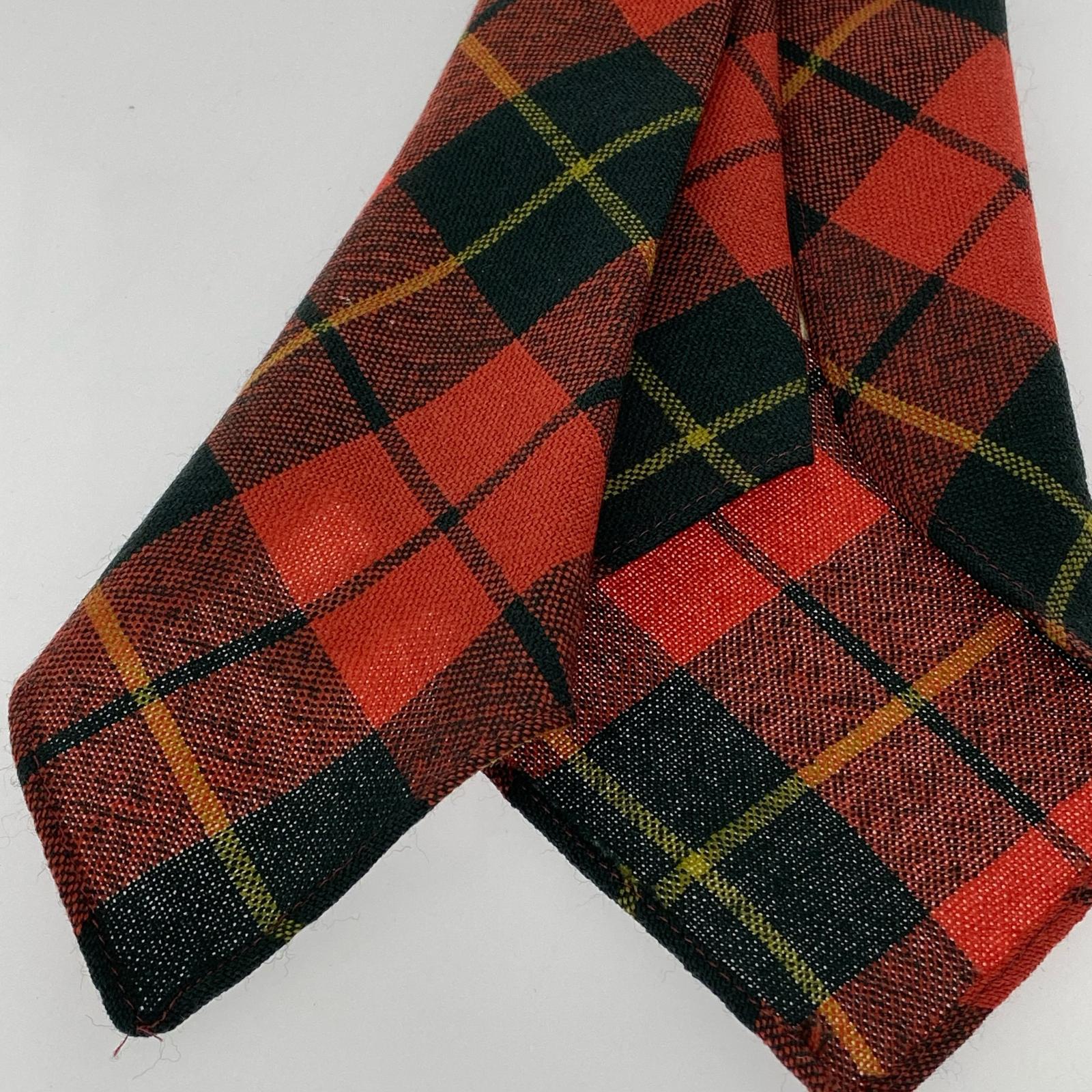 その他アクセサリー HAND MADE タータンチェック ネクタイ レッド レッド