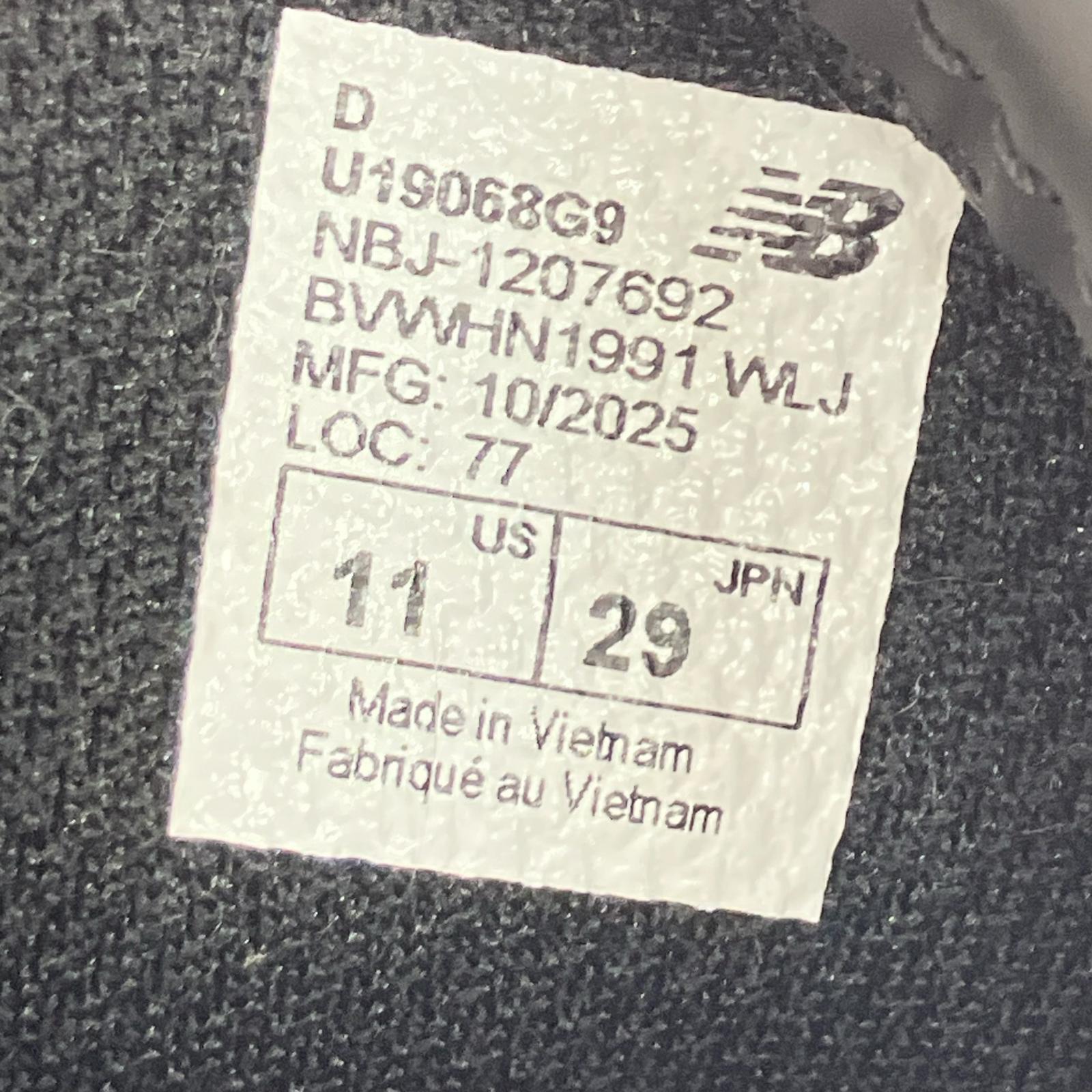 スニーカー U19068G9 ローファー 黒 (29) 29cm (US11 UK10 1/2 EU48) ブラック
