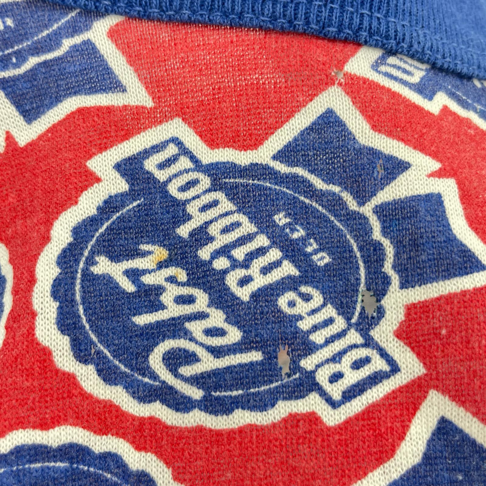 半袖Tシャツ Pabst Blue Ribbon BEER/70s/Tシャツ レッド