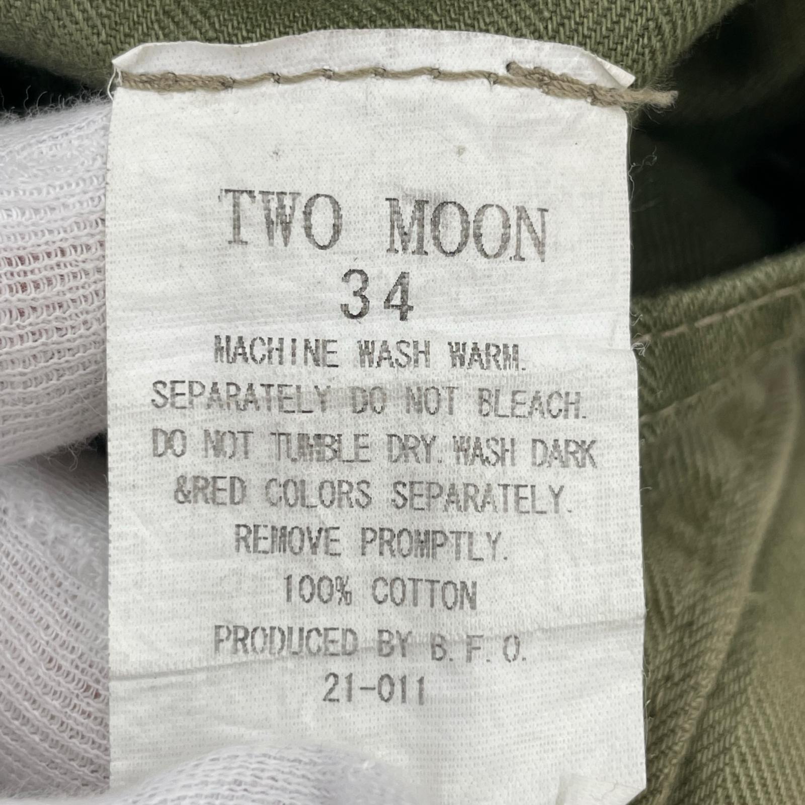 パンツ Two Moon ヘリンボーン ベイカーパンツ カーキ 34 カーキ