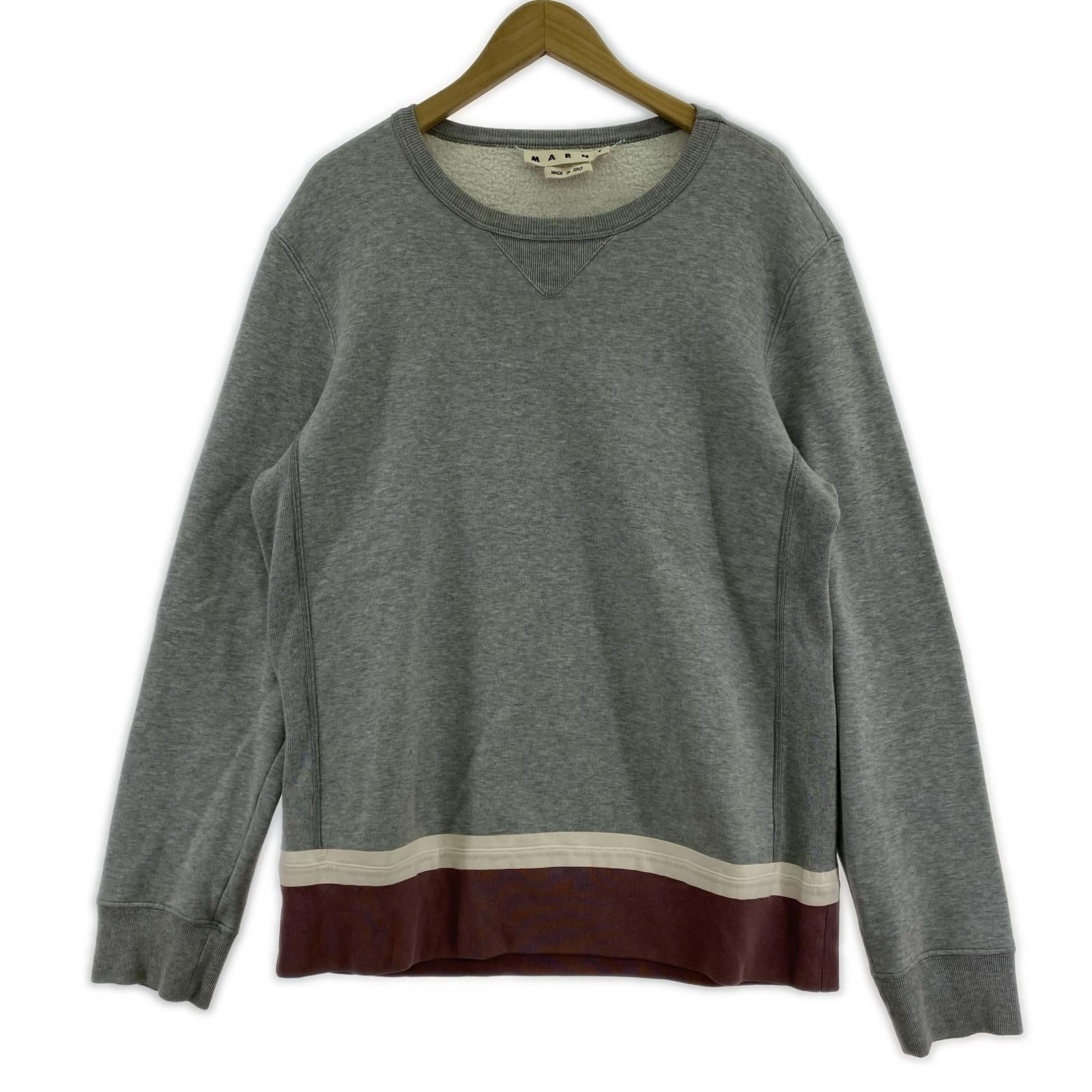 スウェット MARNI テーピングヘビースウェット 44 グレー グレー