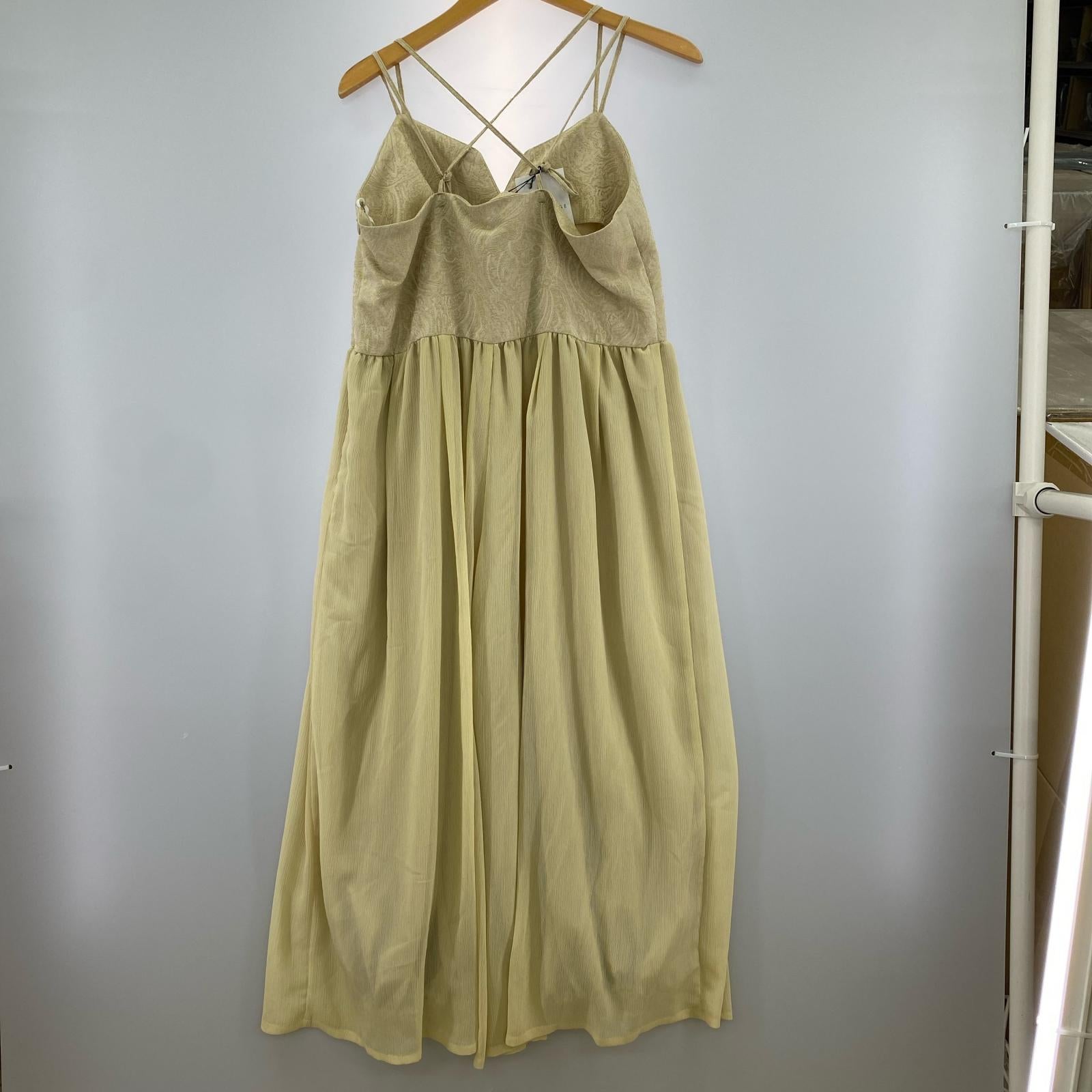 サロペット RAW FUDGE ノースリーブワンピース M ベージュ