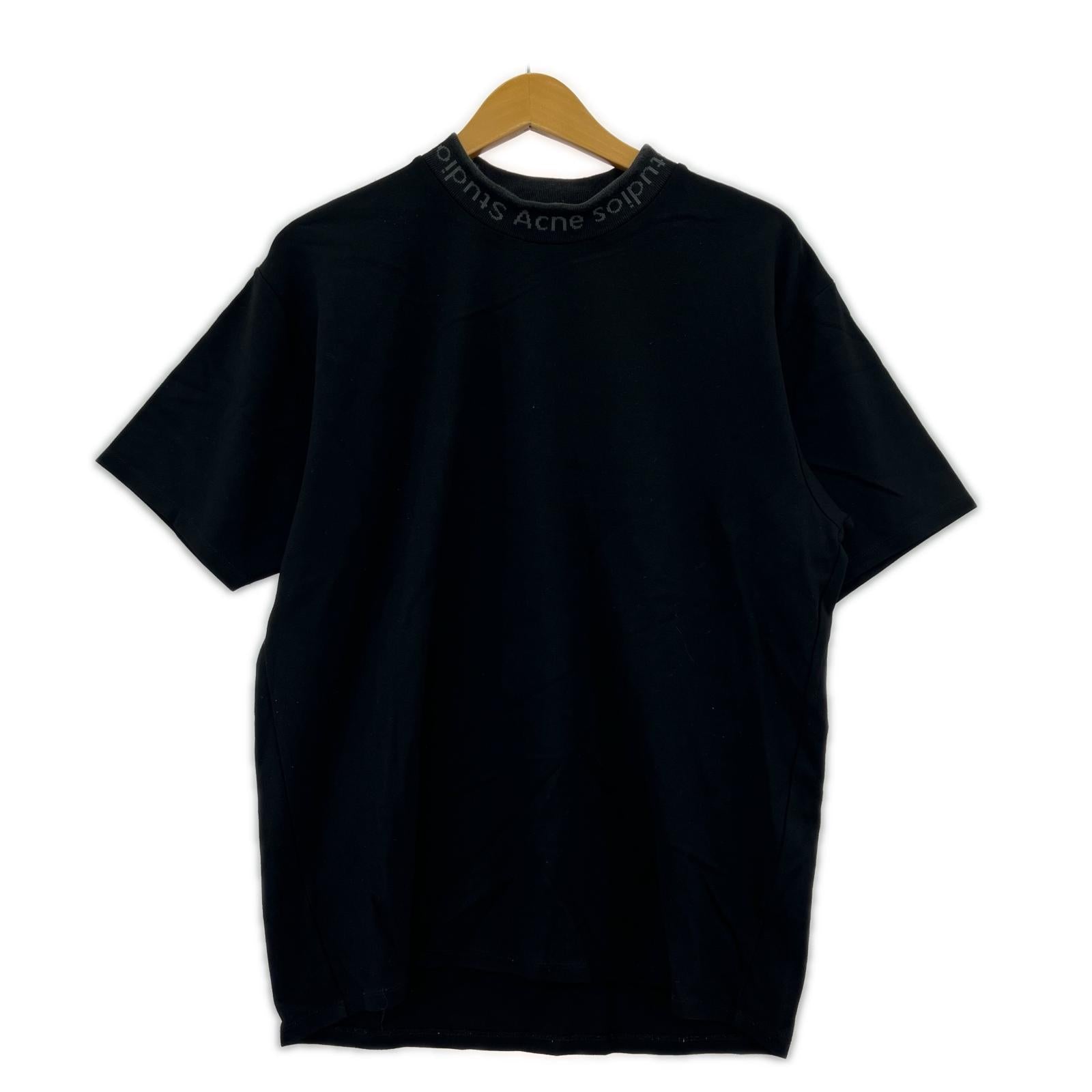 半袖Tシャツ モックネックTシャツ ブラック
