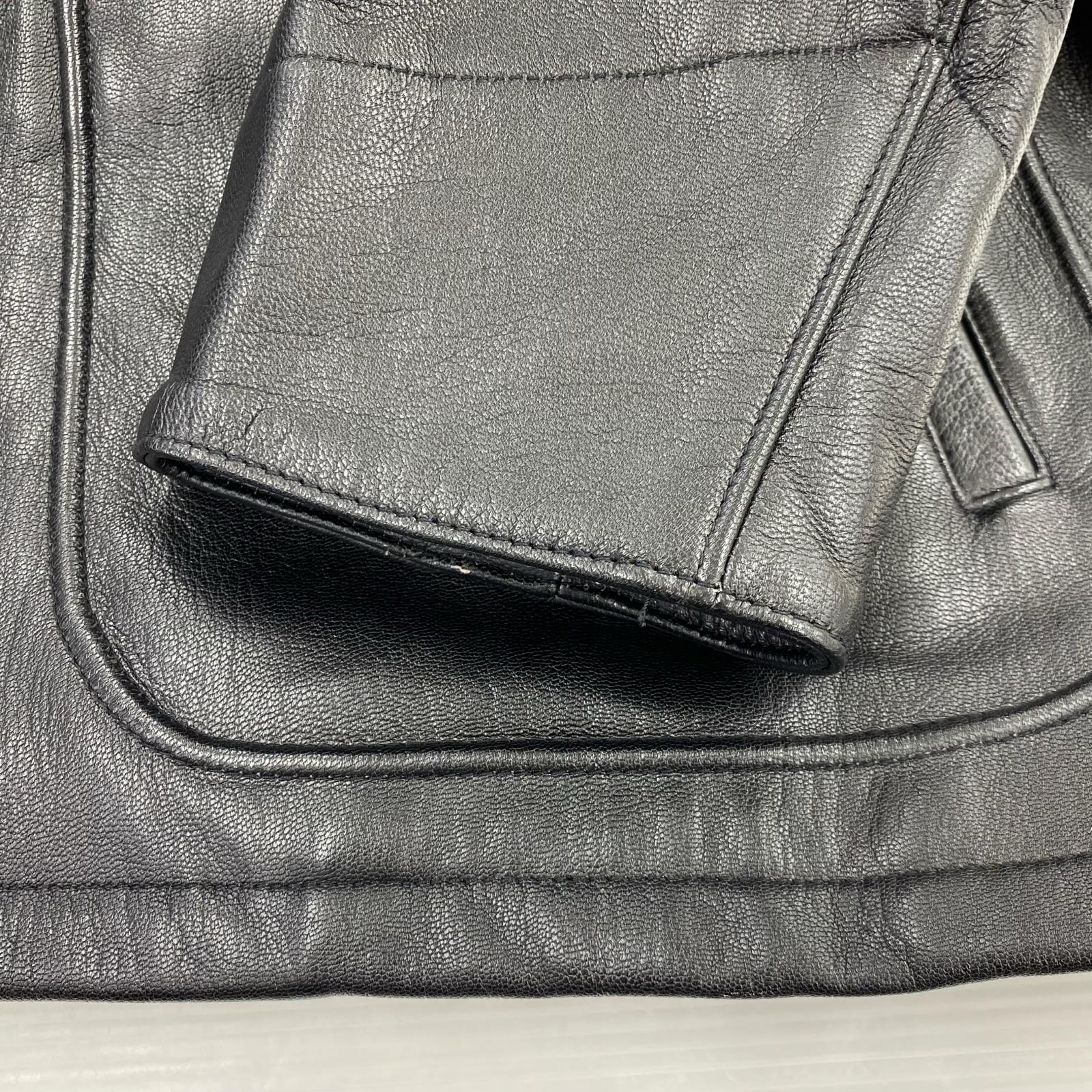 レザージャケット 24AW 山羊革 レザージャケット L L ブラック