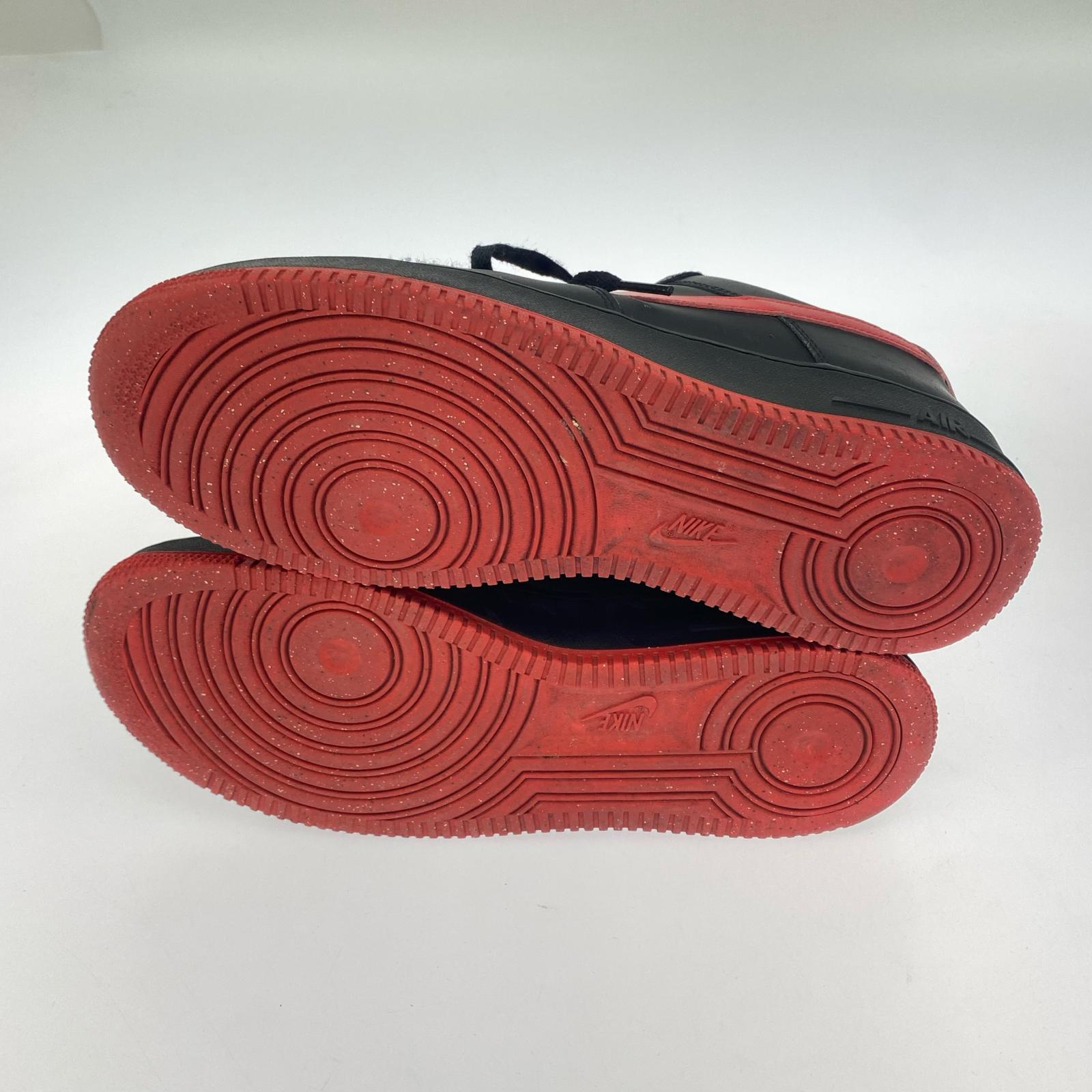 スニーカー AF1 Low BLK/RED 28.0cm 28cm (US10 UK9 1/2 EU46)
