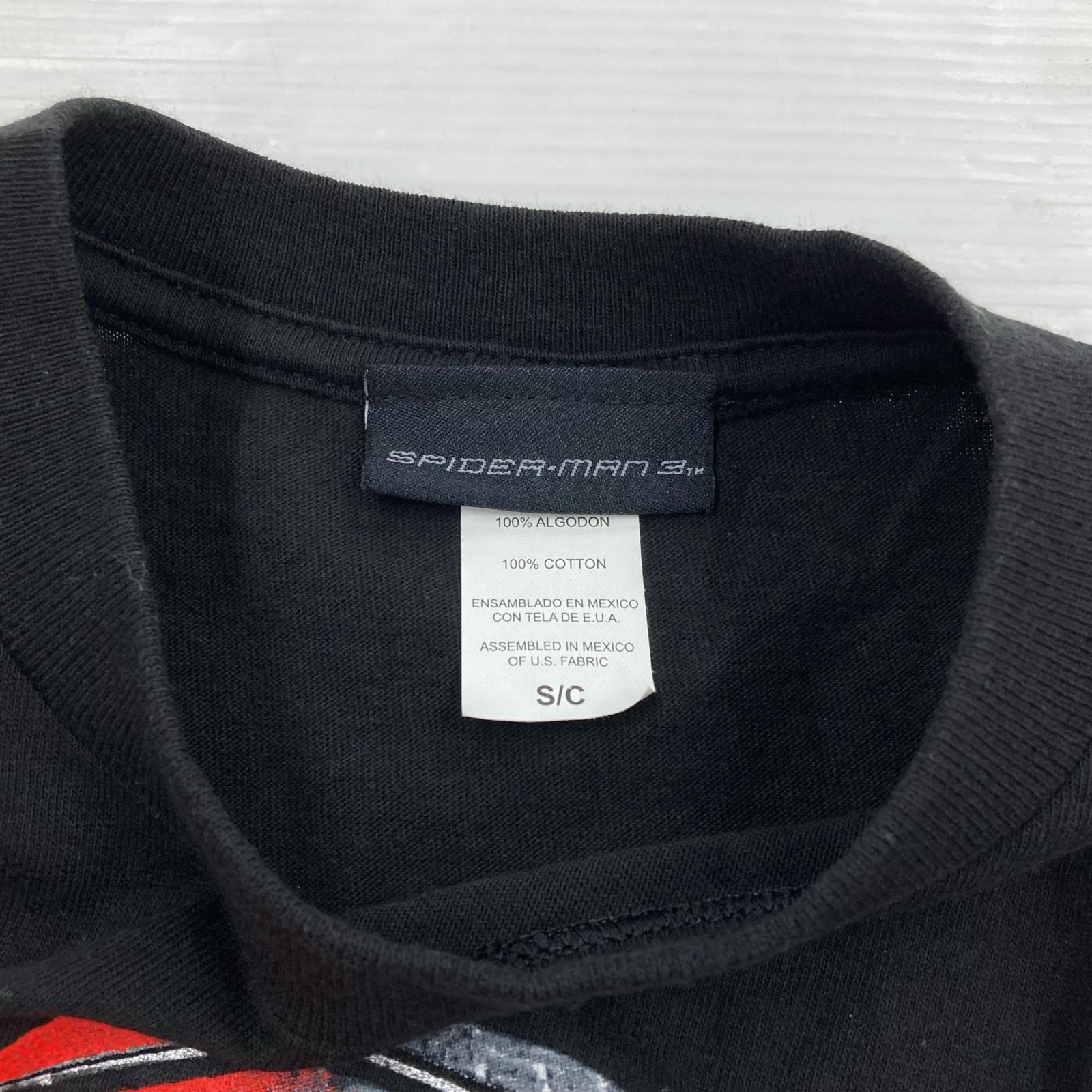 半袖Tシャツ 00s SPIDER-MAN 3 スパイダーマン ムービーTee S ブラック S ブラック