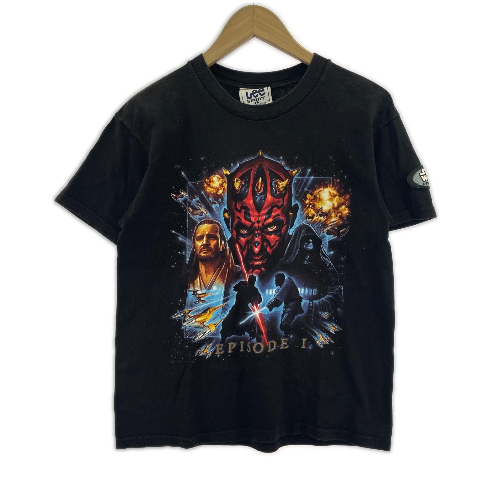 半袖Tシャツ 00s頃 STAR WARS EPISODE 1 ムービープリントTee L ブラック L ブラック