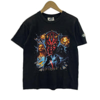 半袖Tシャツ 00s頃 STAR WARS EPISODE 1 ムービープリントTee L ブラック L ブラック