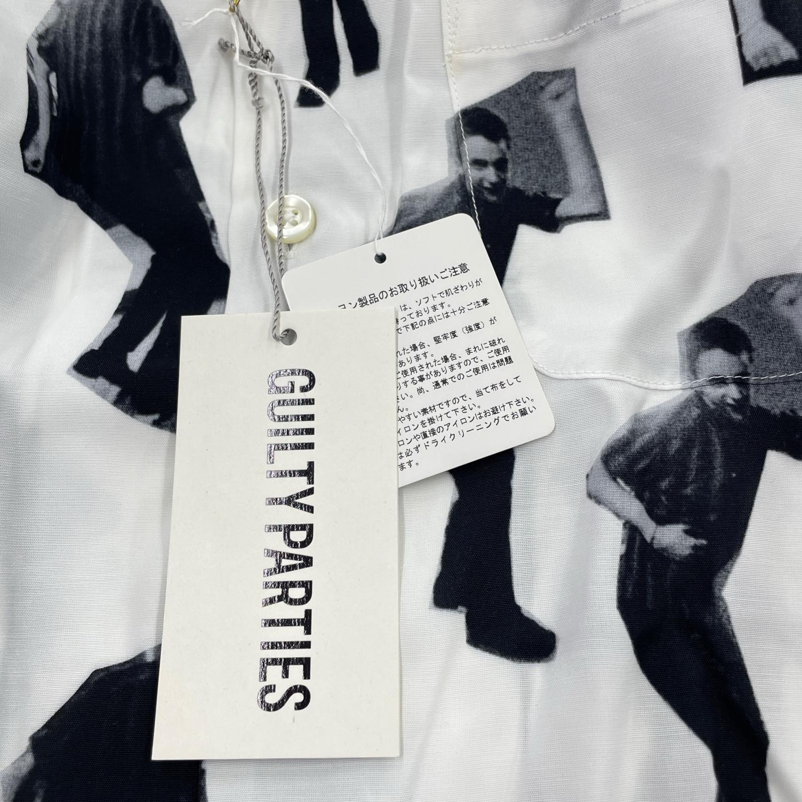 半袖シャツ ×jim jarmusch 総柄レーヨンシャツ S WHT S