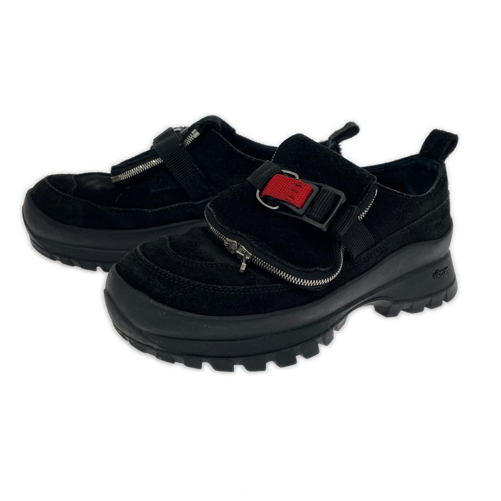 シューズ Hender Scheme 23AW purse trek パーストレック スウェードシューズ 39 黒 39 ブラック