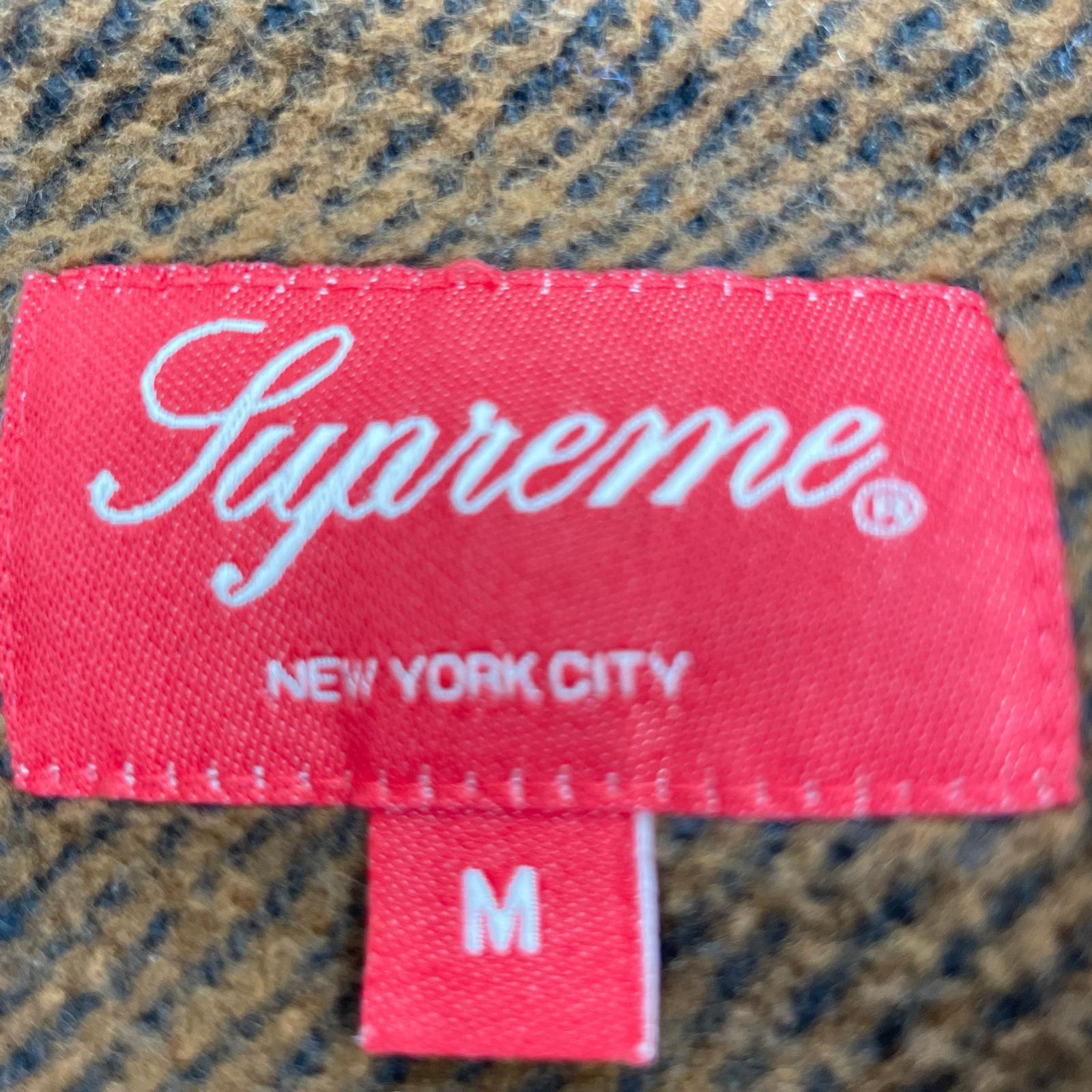 長袖シャツ 22aw brushed flannel 茶 M ブラウン