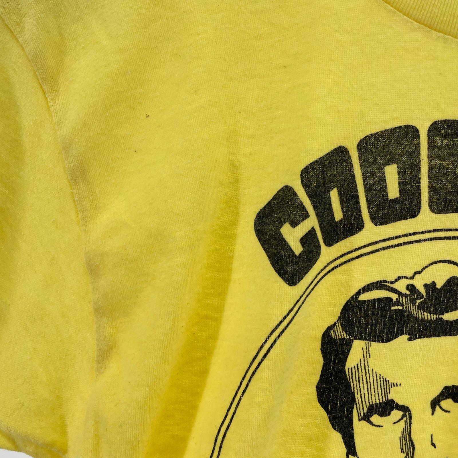 半袖Tシャツ 70s COOL IS プリントT L イエロー