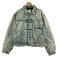 デニムジャケット BOWWOW BLANKET LINED DENIM JK AGING エイジングデニムジャケット L L ブルー