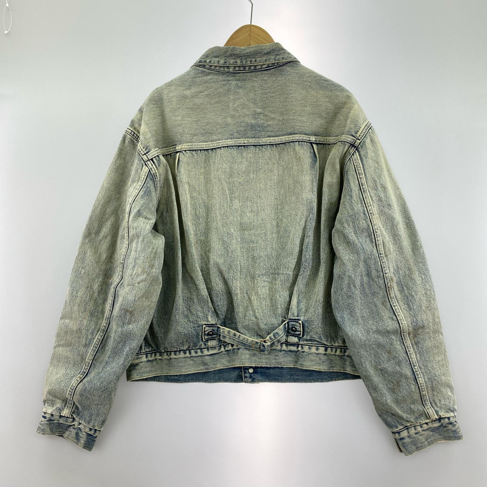 デニムジャケット BOWWOW BLANKET LINED DENIM JK AGING エイジングデニムジャケット L L ブルー