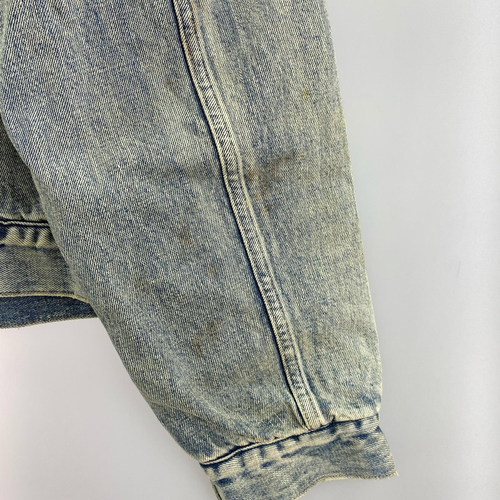 デニムジャケット BOWWOW BLANKET LINED DENIM JK AGING エイジングデニムジャケット L L ブルー