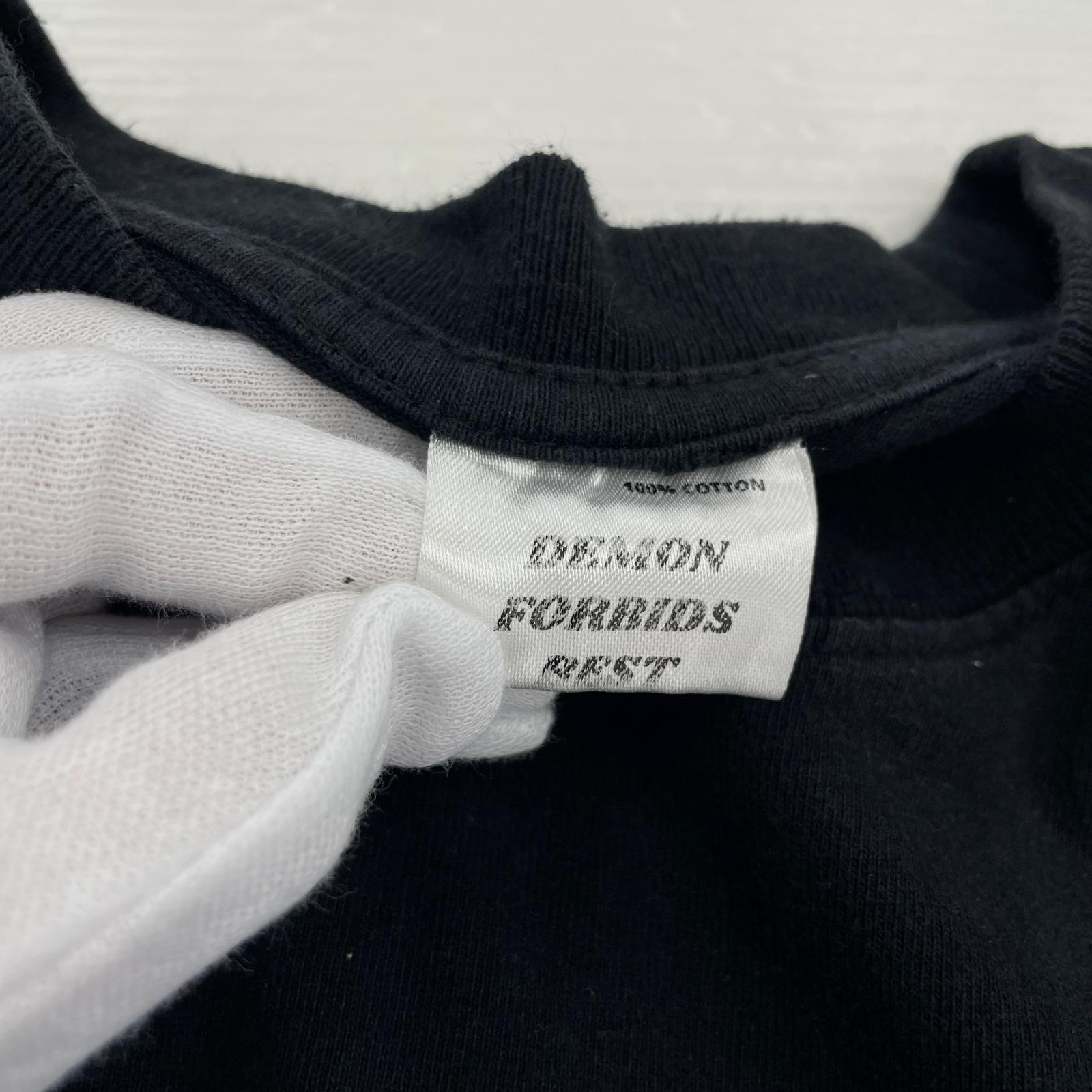 半袖Tシャツ DEMON FORBIDS BESTボディ L ブラック