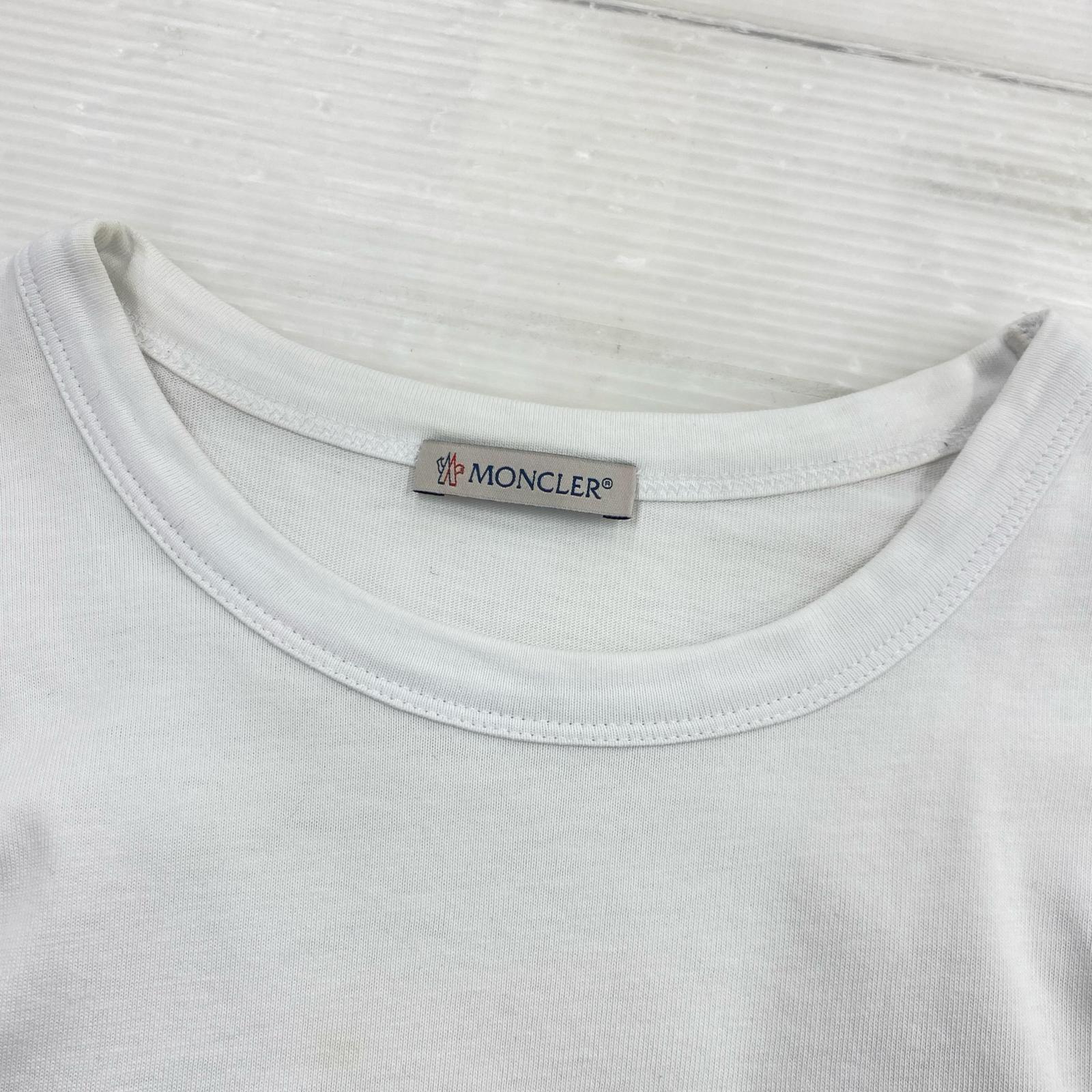 長袖Tシャツ MONCLER MAGLIA T-SHIRT M/LUNGA ペイズリーカモロンTee M ホワイト M ホワイト
