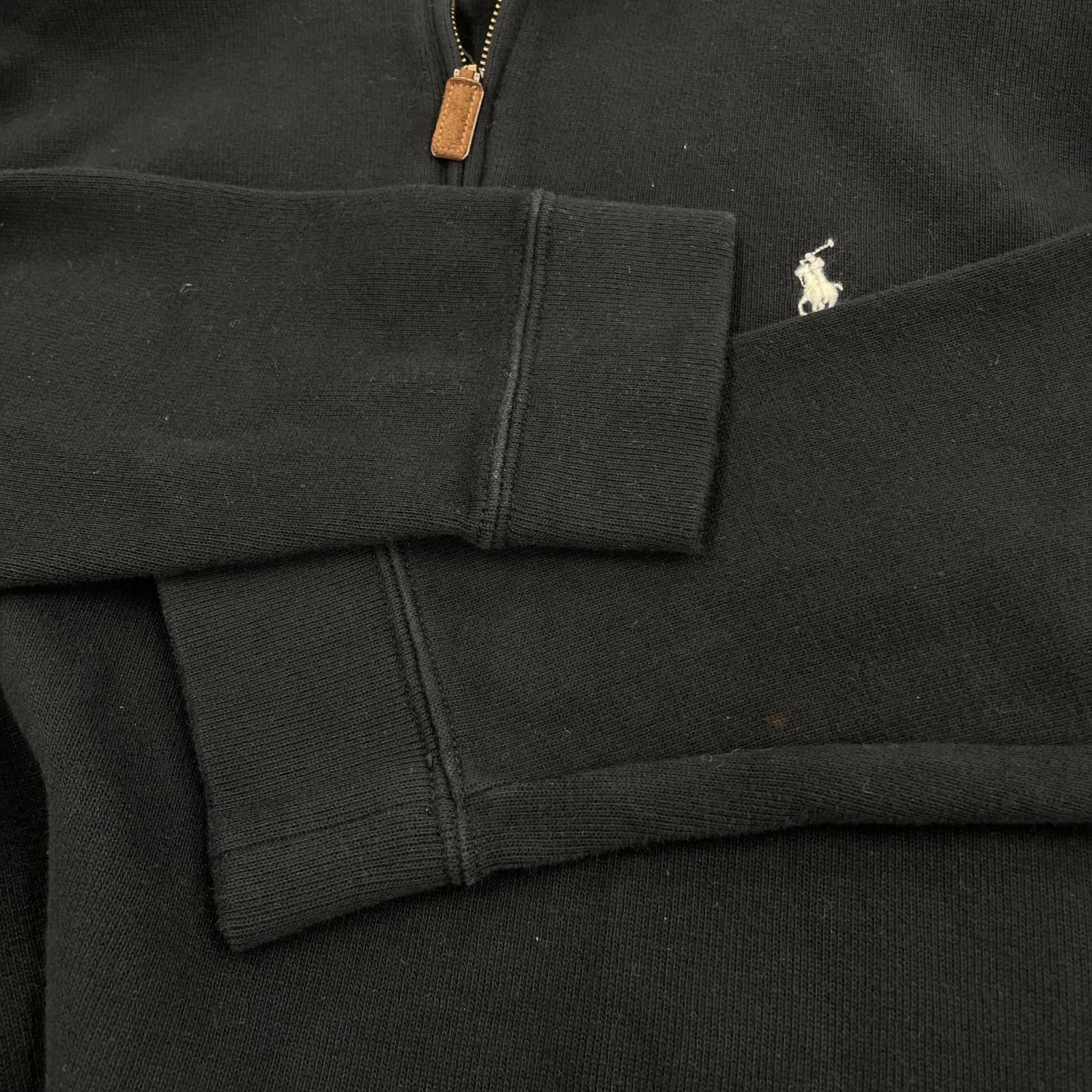 ニット ハーフジップニット 黒 (XL) ブラック