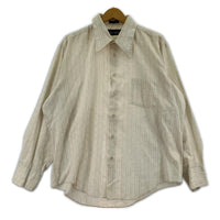 長袖シャツ 70s fruit of the loom ストライプ ベージュ