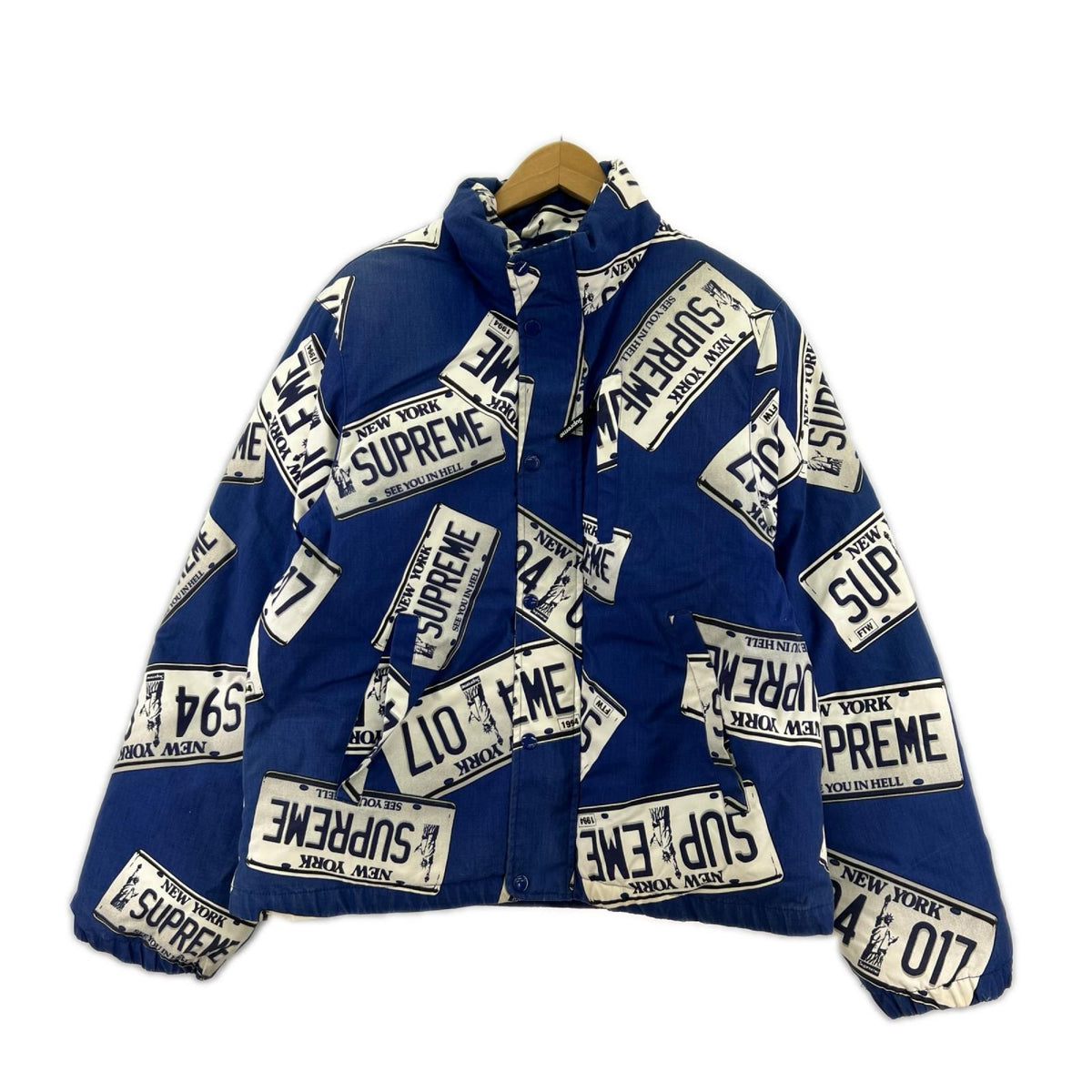 ダウンベスト 17AW License Plate Puffy Jacket S