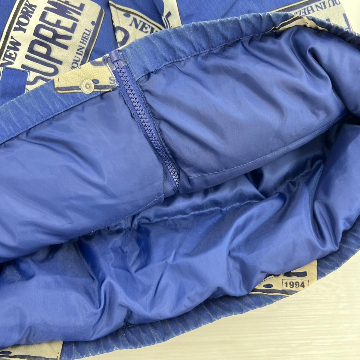 ダウンベスト 17AW License Plate Puffy Jacket S