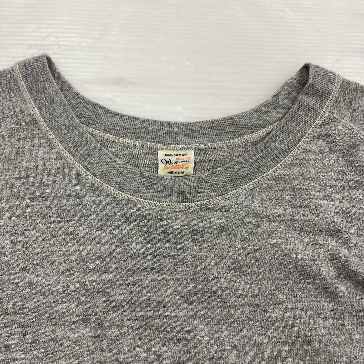 長袖Tシャツ WAREHOUSE 七分袖ラグランTEE GRY (M) M グレー