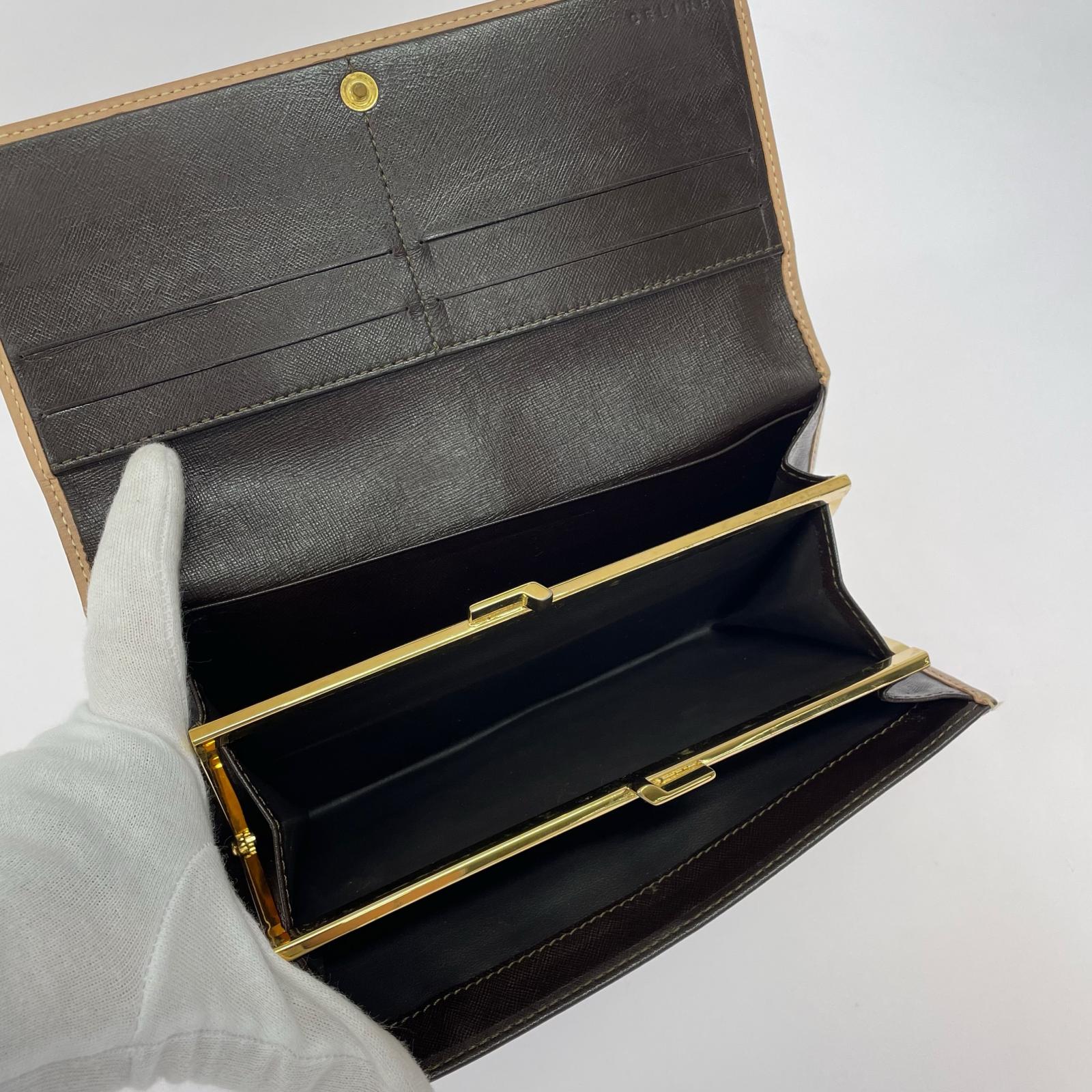 CELINE マカダム ロングウォレット