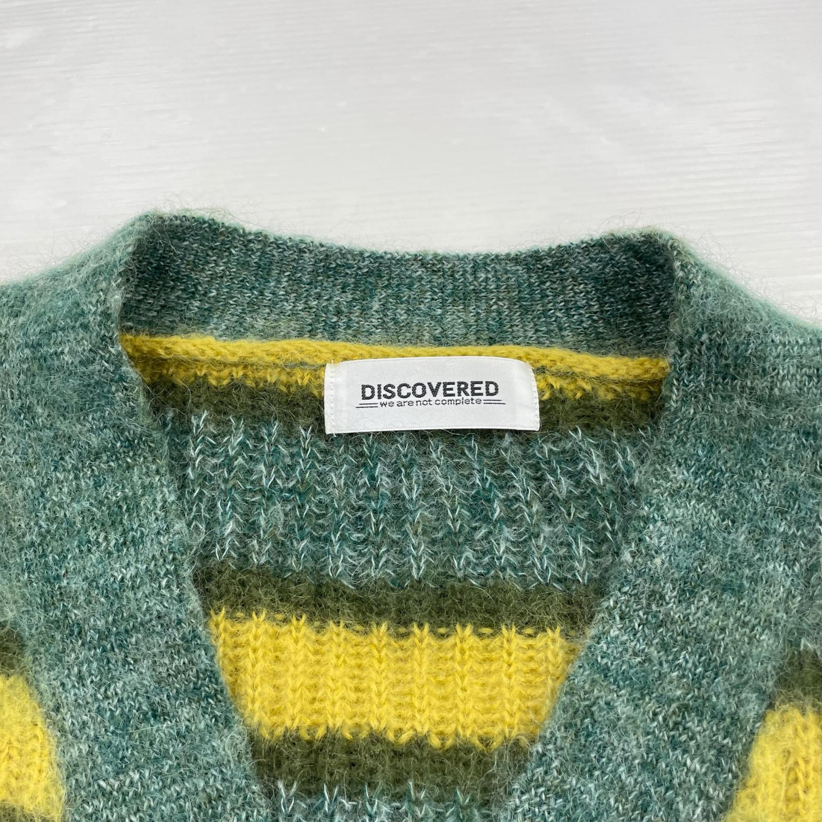 カーディガン MOHAIR BORDER KNIT CARDIGAN 22AW