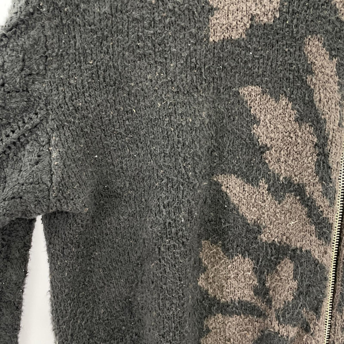 ジャケット CALL PAPER-CUT KNIT BLOUSON 25AW ブラック