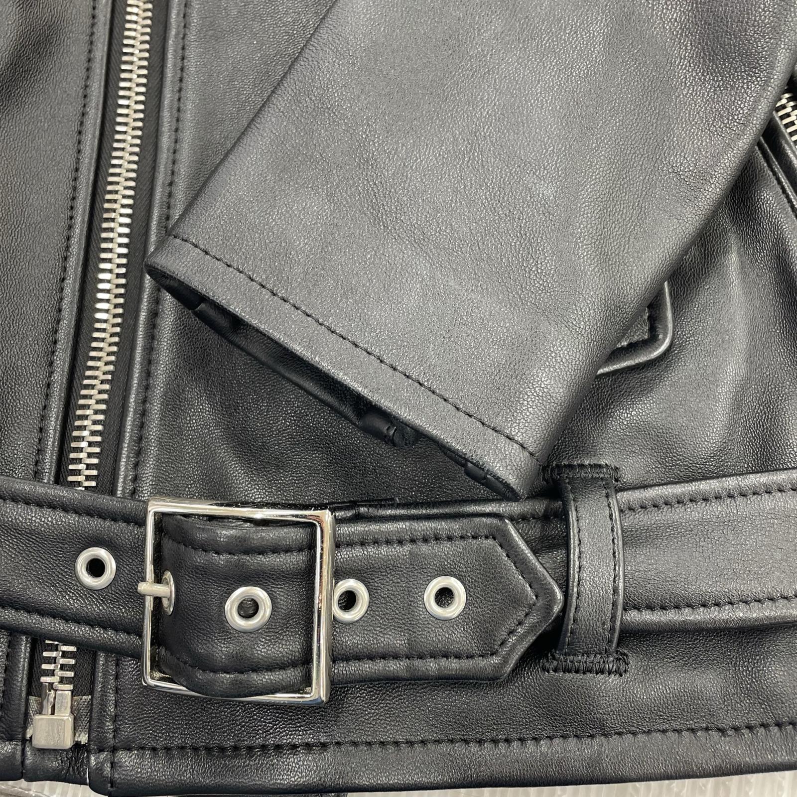 ジャケット LAMB LEATHER W-RIDERS 46 BLK LH22-0226 46 ブラック