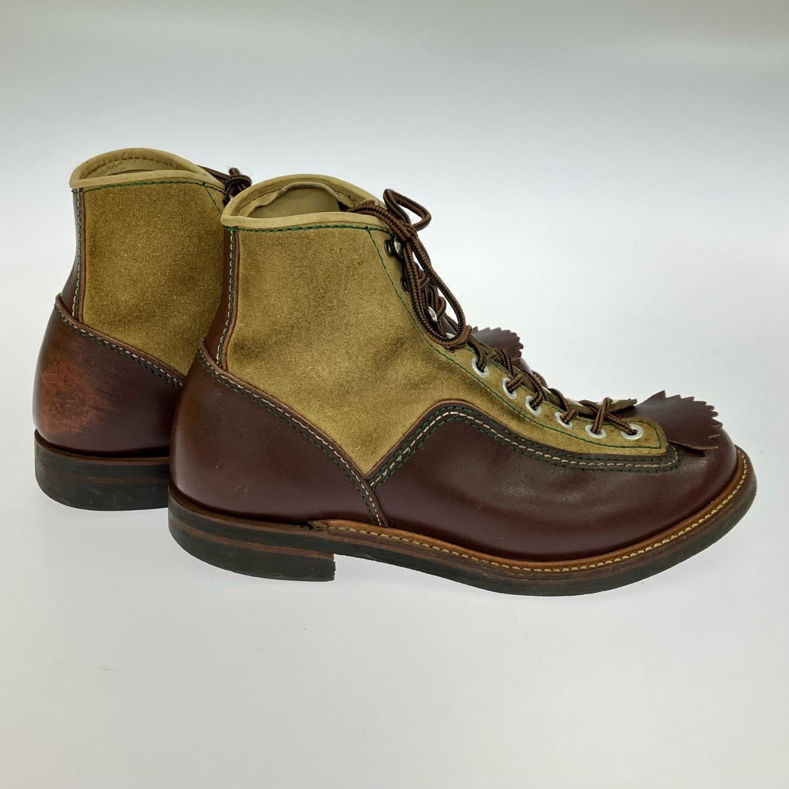 ブーツ LONE WOLF BOOTS CARPENTER 茶 (US9.5) ブラウン