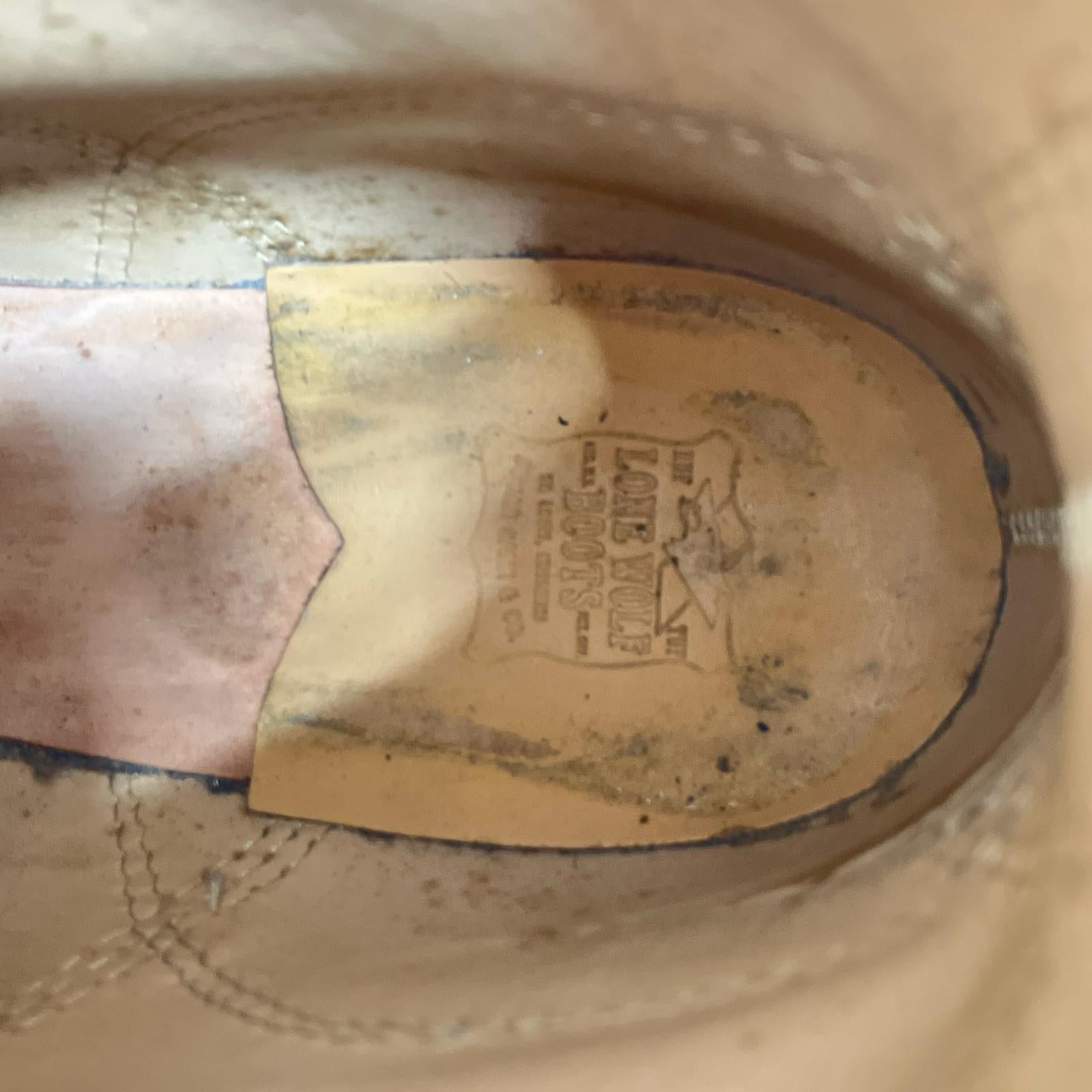 ブーツ LONE WOLF BOOTS CARPENTER 茶 (US9.5) ブラウン