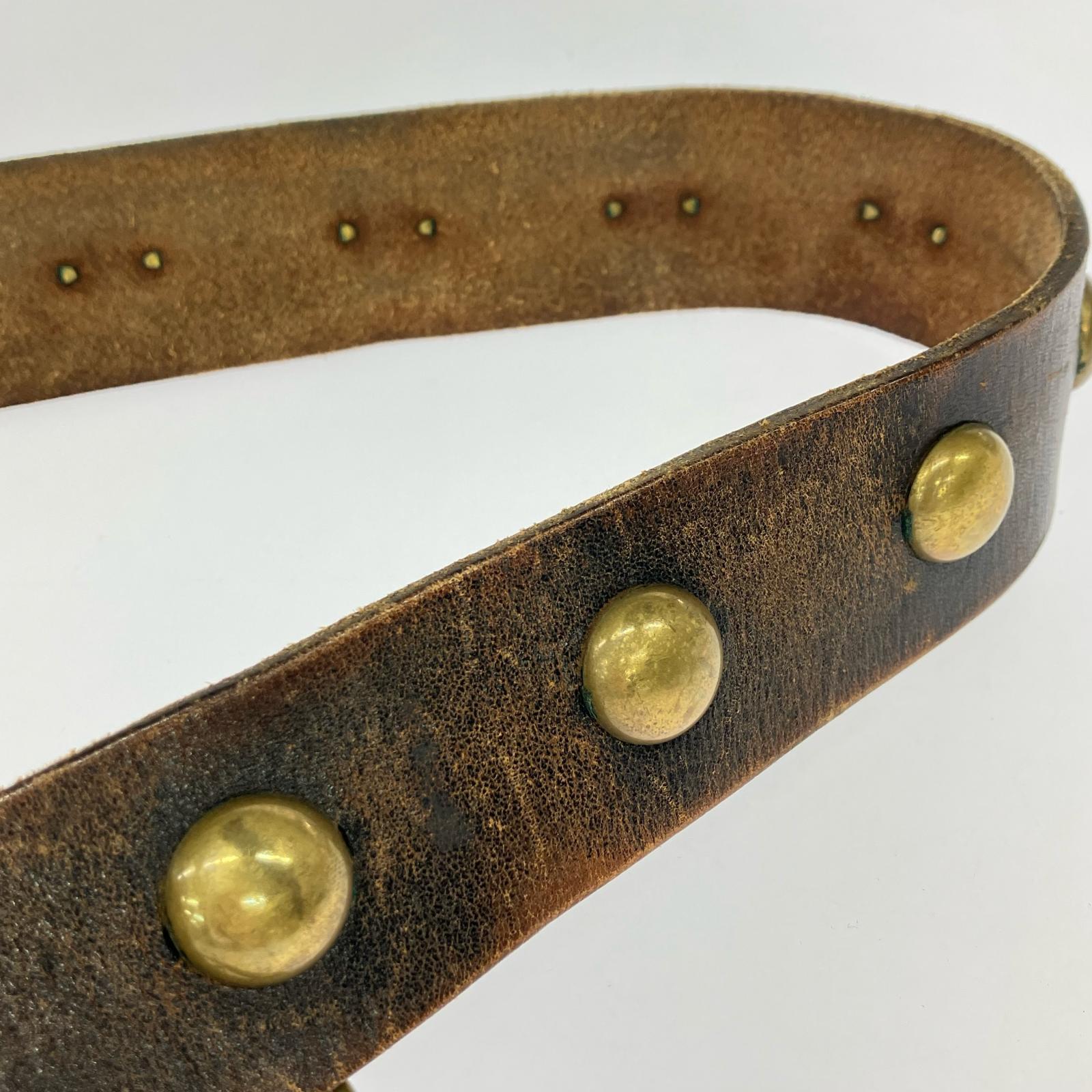 その他アクセサリー NUMBER (N)INE レザーベルト ブラウン