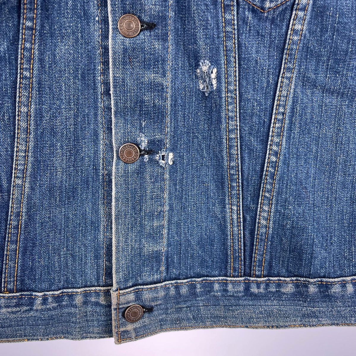 長袖シャツ Levi's 70s BIGE 70505 カットオフ デニムジャケット