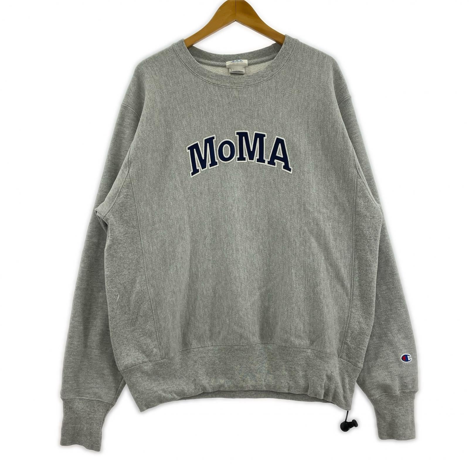 スウェット ×MoMA ロゴプリント グレー M グレー