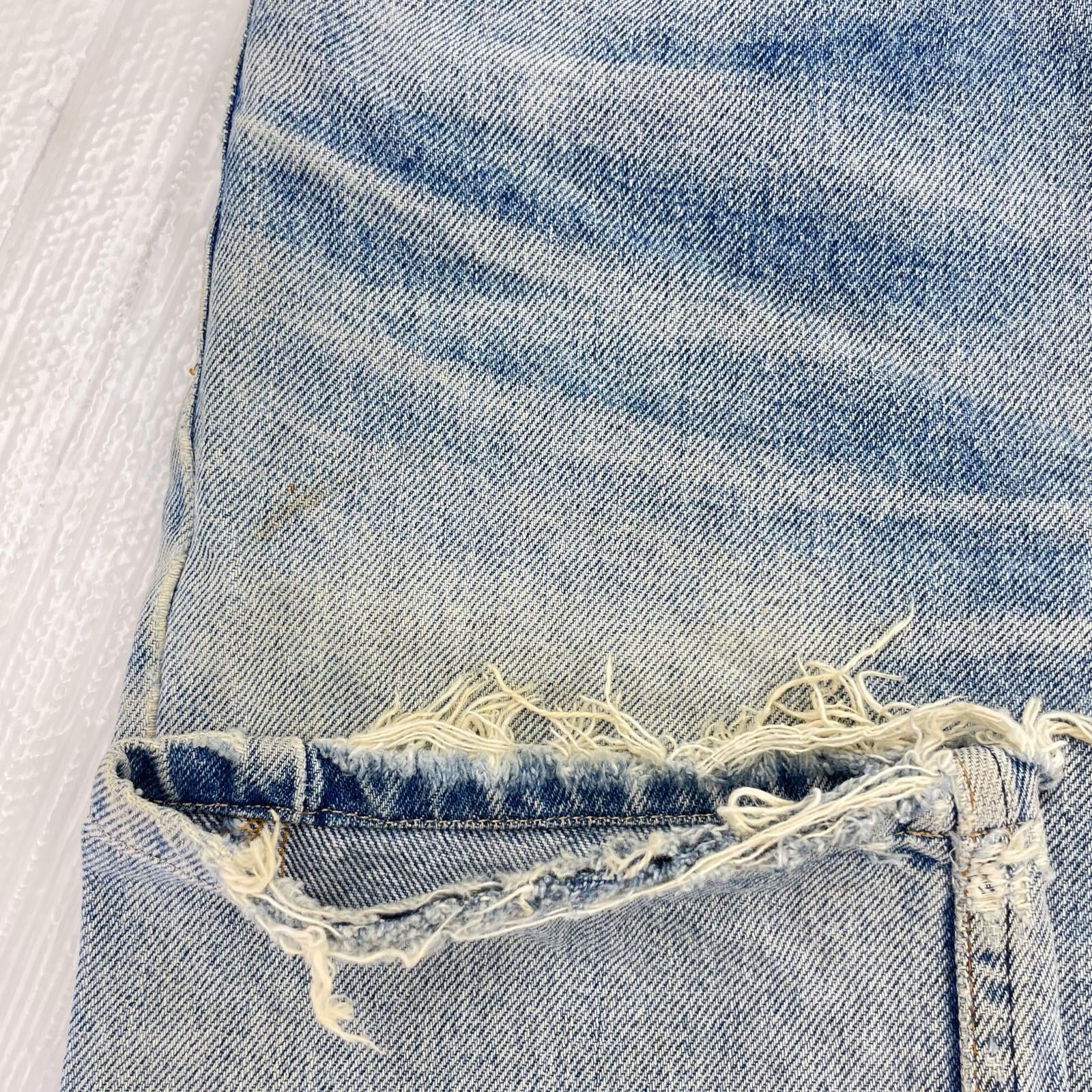 デニムパンツ 90s 510-0217 IDG ダメージデニム 31 ブルー