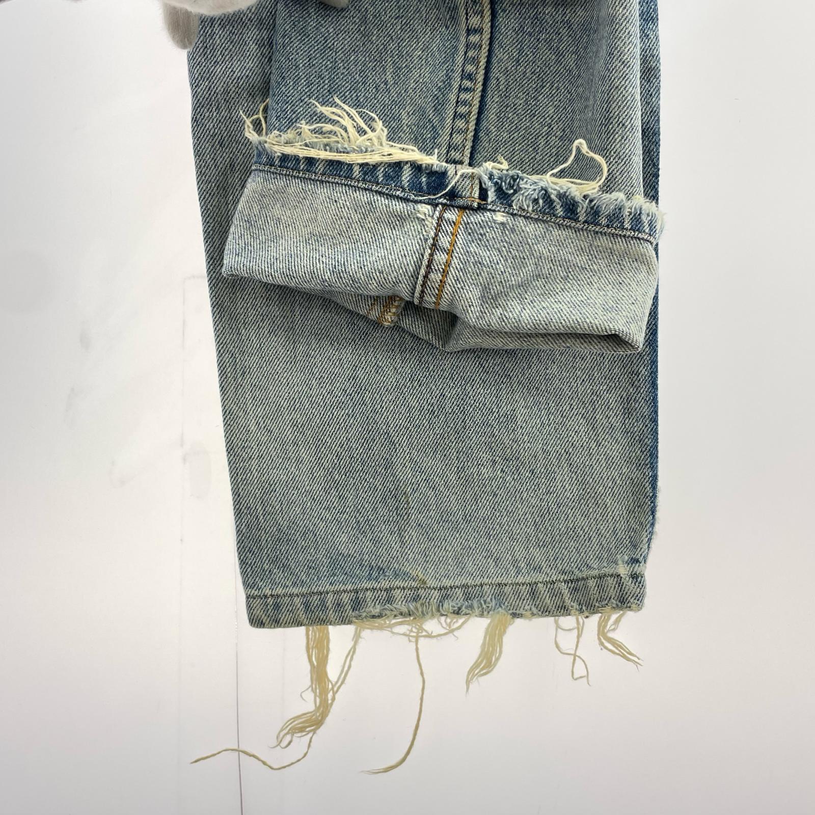 デニムパンツ 90s 510-0217 IDG ダメージデニム 31 ブルー