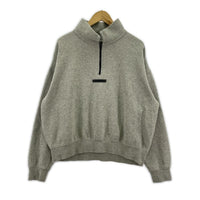 スウェット ESSENTIALS FEAR OF GOD 21SS Mock Neck Half Zip Pullover Sweater グレー (XS) グレー
