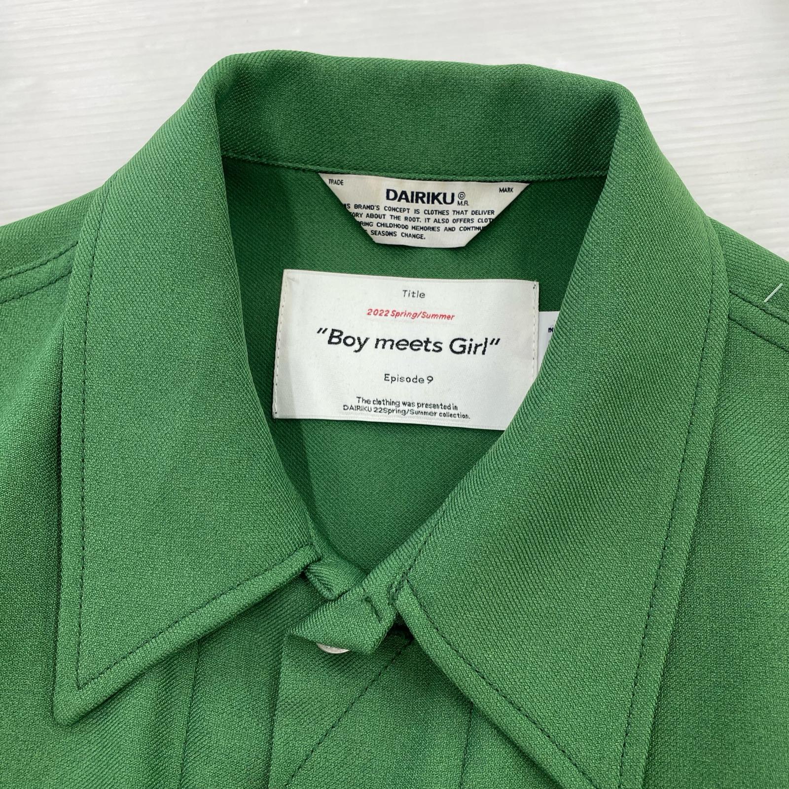 長袖シャツ 22ss Regular Polyester グリーン (M) M グリーン