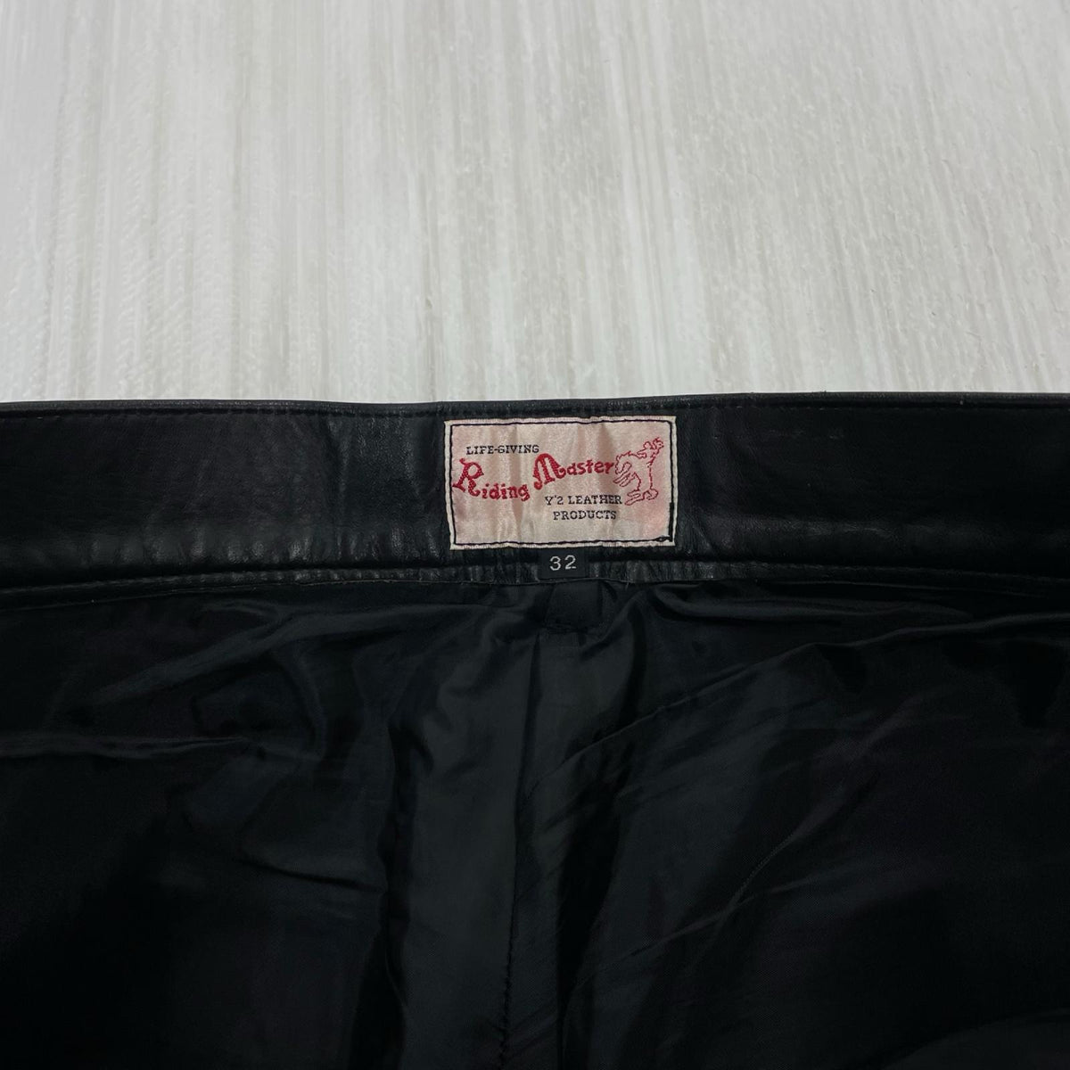 パンツ Riding master Leather Pants BLK W32 ブラック