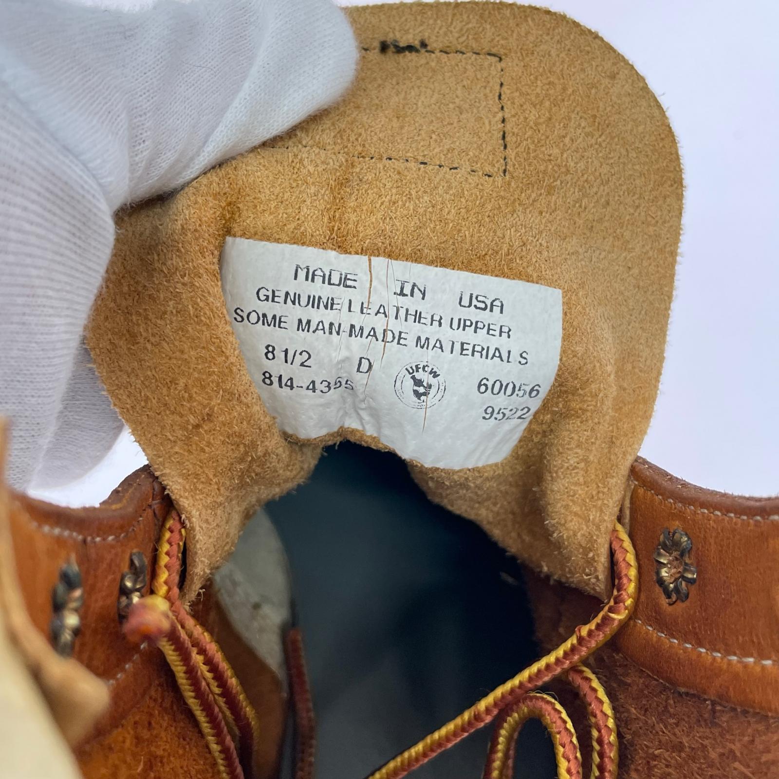 ブーツ Thorogood 6 MOC TOE オイルタンレザー プレーントゥブーツ 8 1/2D 26.5cm (US8 1/2 UK8 EU43) ブラウン