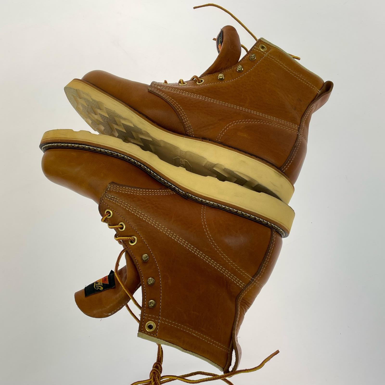 ブーツ Thorogood 6 MOC TOE オイルタンレザー プレーントゥブーツ 8 1/2D 26.5cm (US8 1/2 UK8 EU43) ブラウン