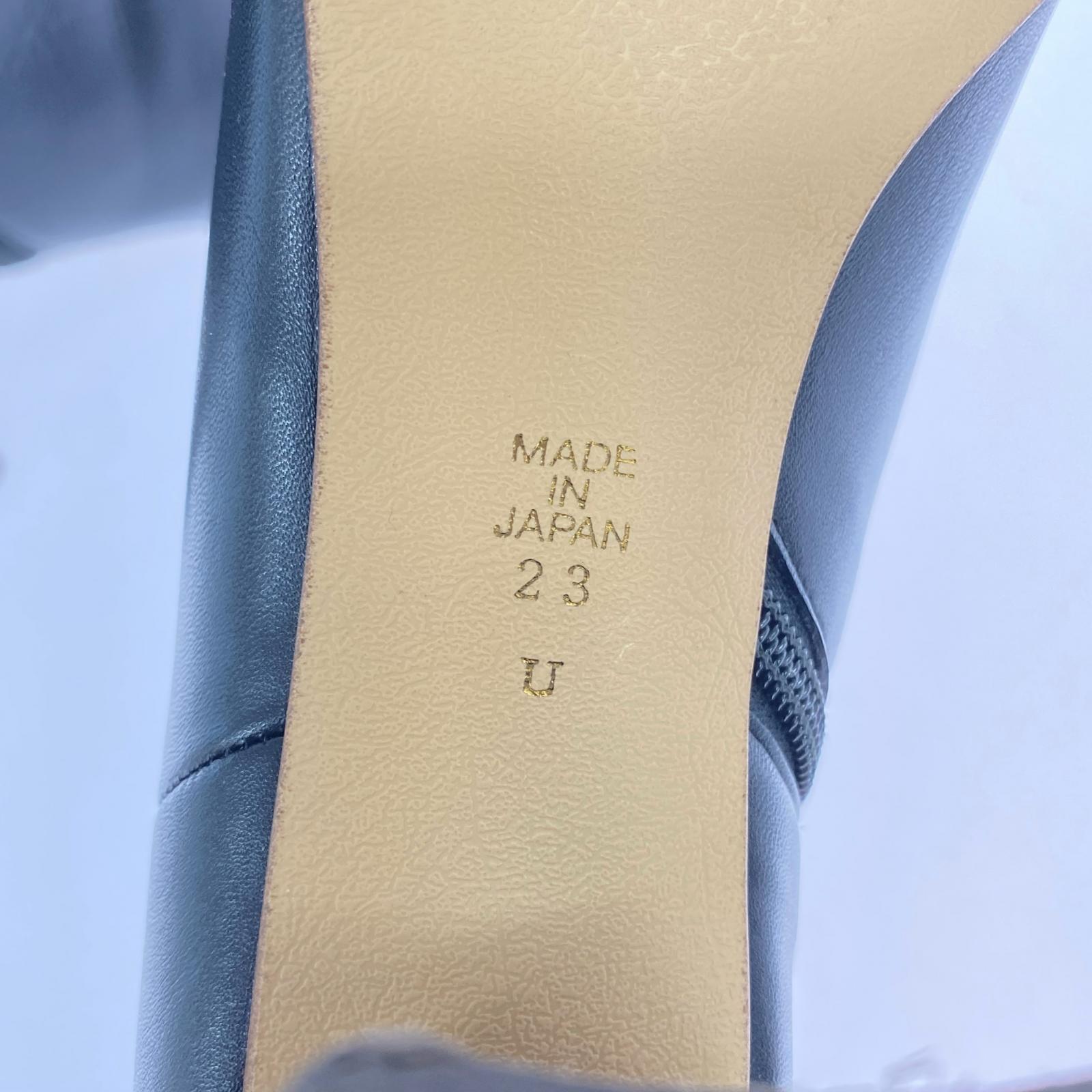 ブーツ スクエアトゥショートブーツ 23cm (US5 UK4 1/2 EU36) ブラック