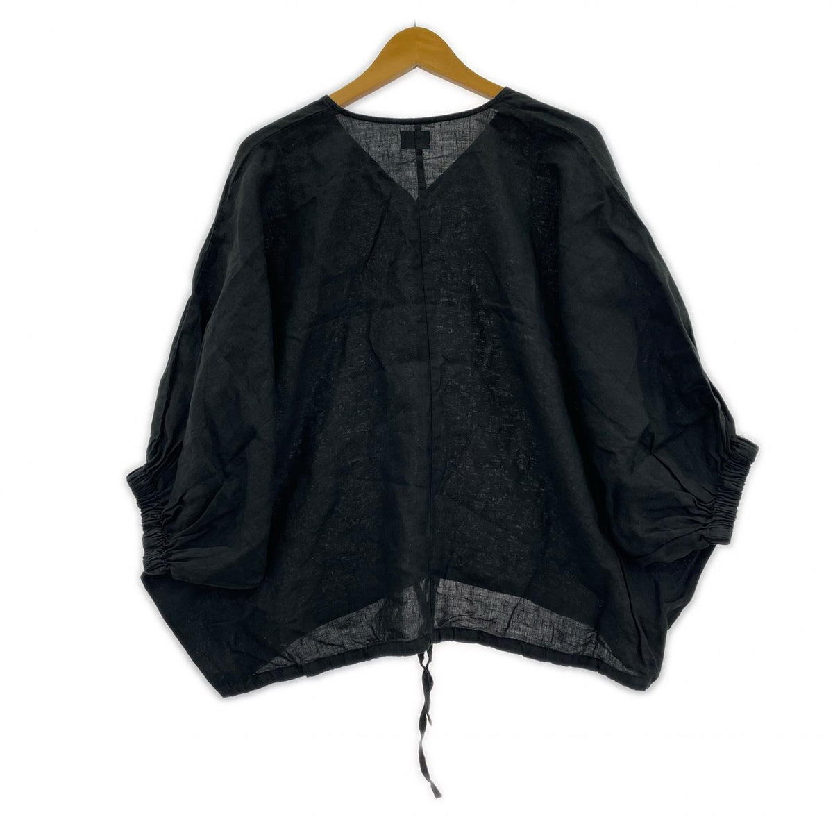 その他トップス URBAN RESEARCH DOORS リネンドロストドルマンブラウス M ブラック
