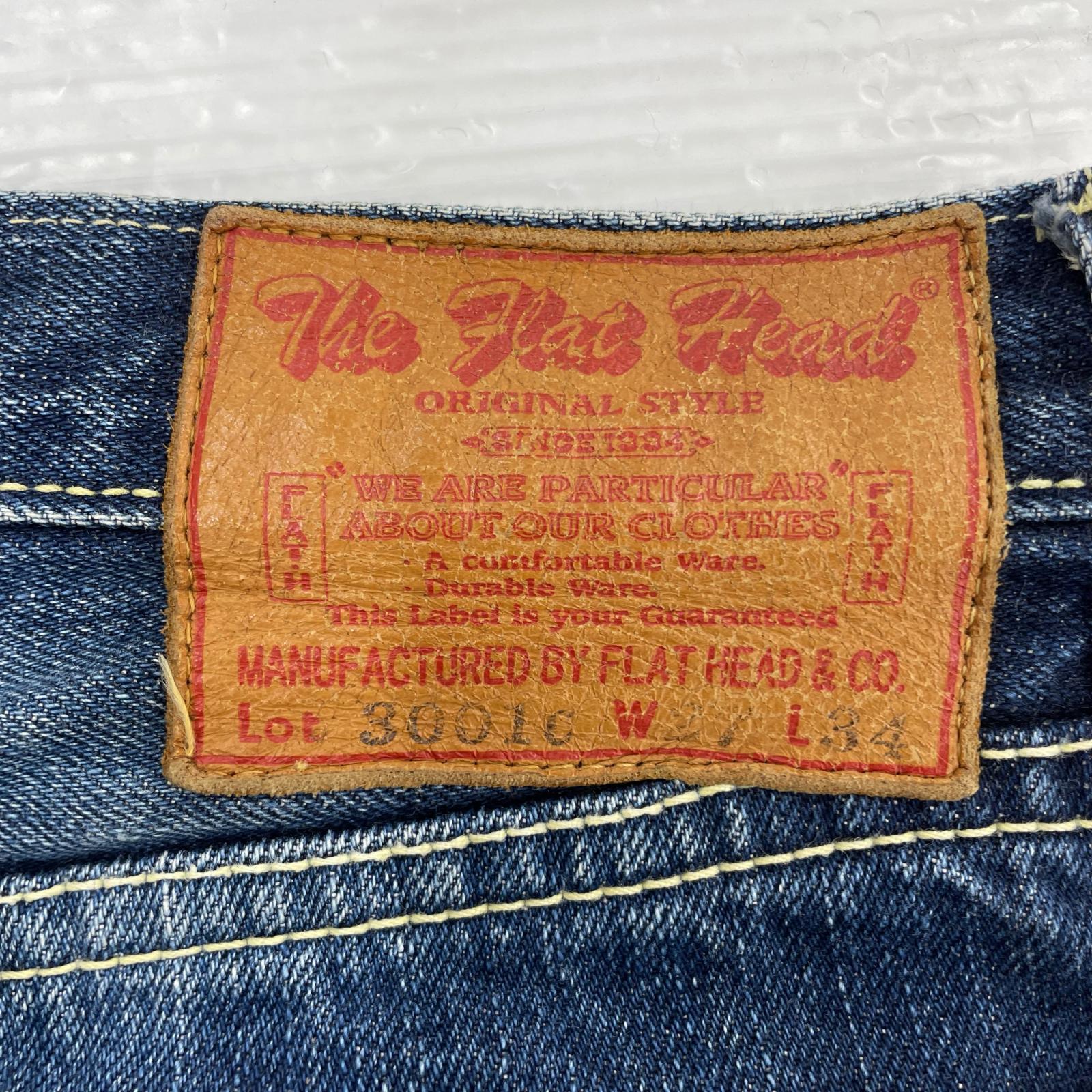 デニムパンツ THE FLAT HEAD デニム・ジーンズ 27 ネイビー