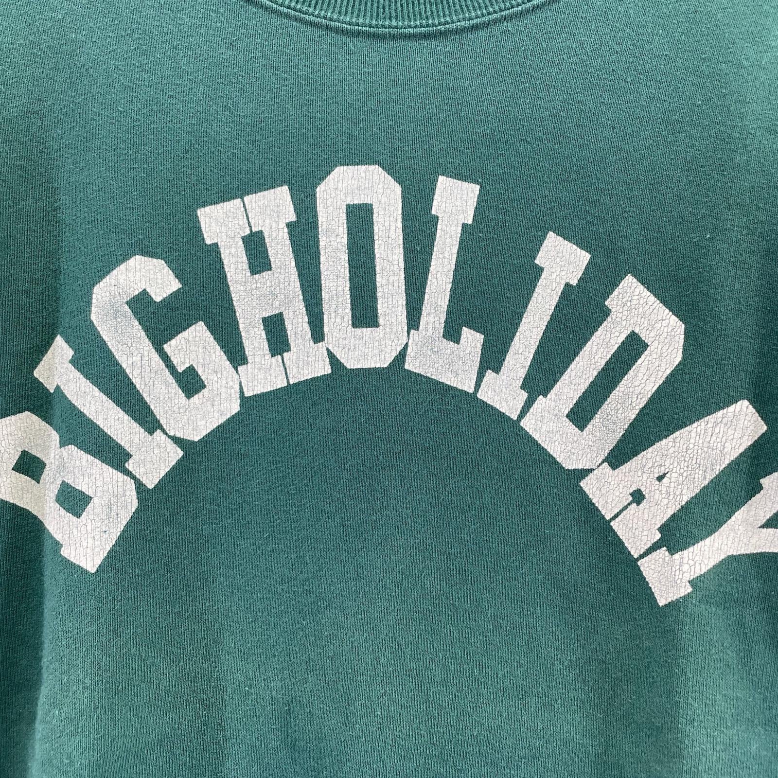 スウェット BIG HOLIDAY スウェット M M グリーン